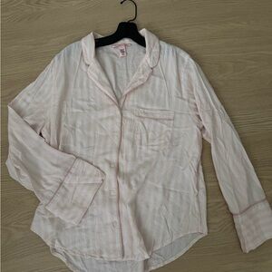Victoria's Secret Pink Striped Pajama Top